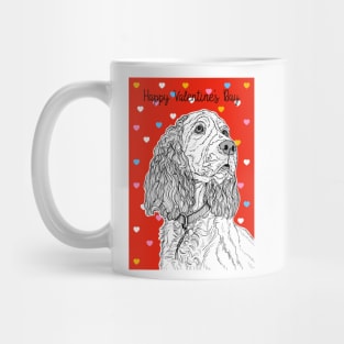 Spaniel Valentine's Day Greeting Mug